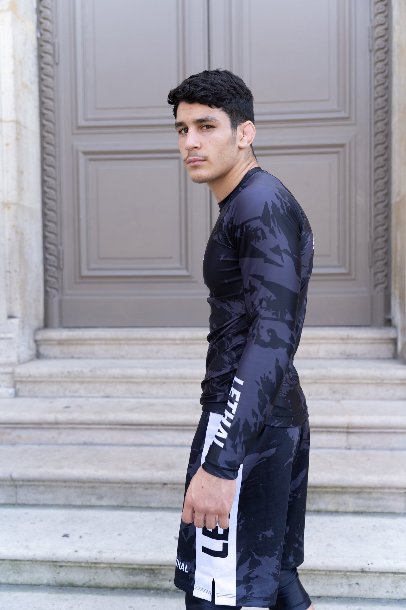 Pack Basique No-Gi Rashguard + Fight Short - Black Camo