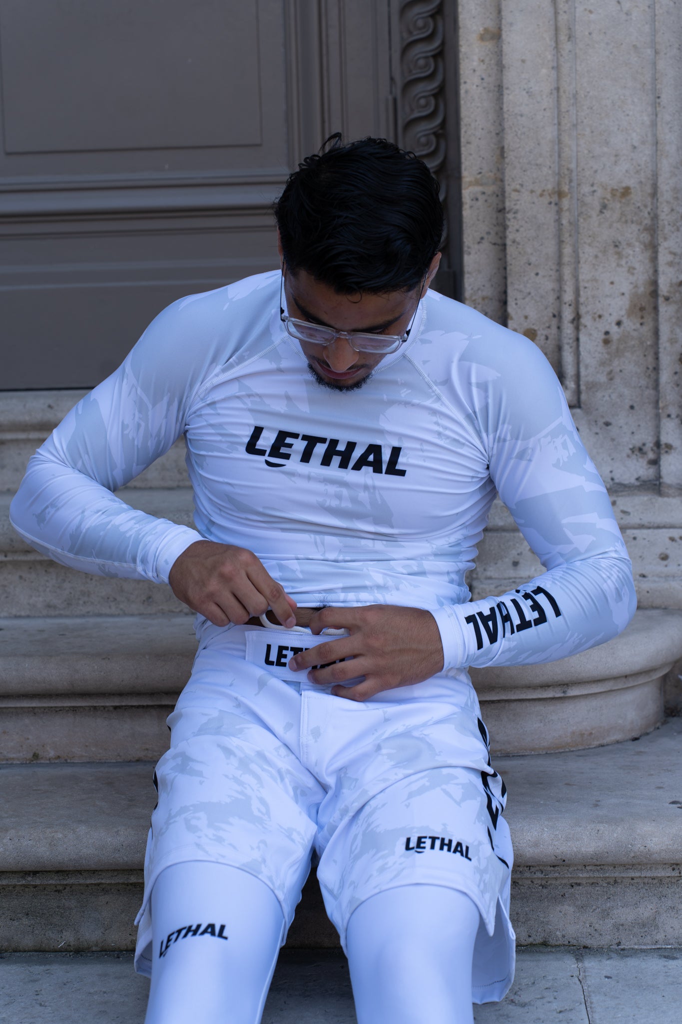 Pantalon de compression White